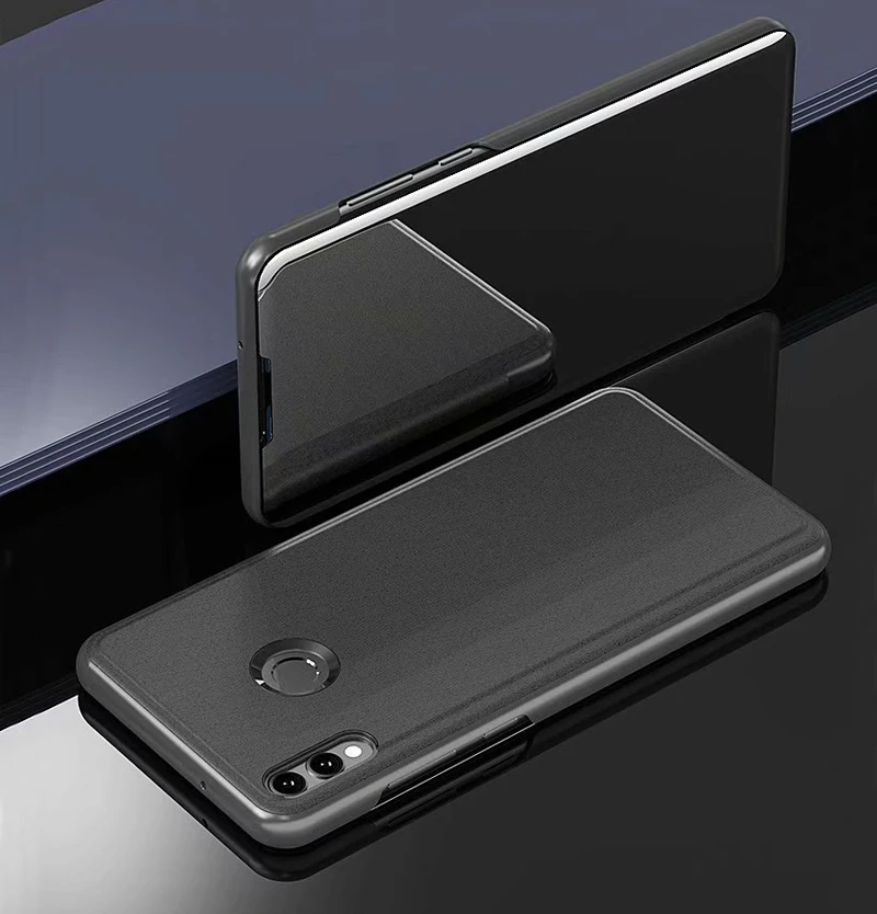 Casing Honor8x Flip Smart Mirror View Case For Huawei Honor 8X Max Stand Leather Cover 8 X |
