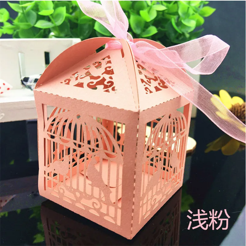 50 шт. лазерная резка свадебные подарки для гостей новая любовь клетка шоколад