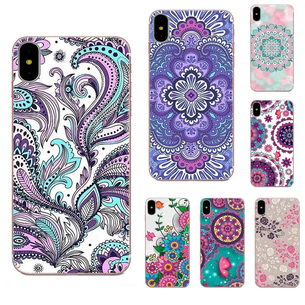 Цветочный Цветок Мандала хна для Huawei P7 Honor 4C 5A 5C 5X 6 6C 6A 6X 7 7X 8 9 V8 V10 Y3II Y5II Y6II G8 Play