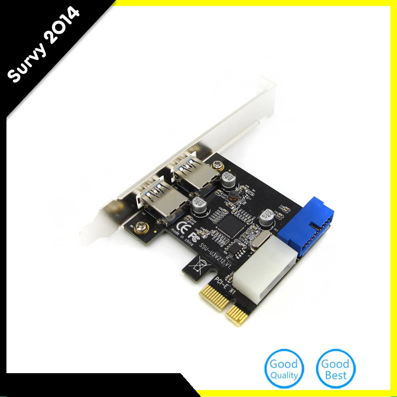 Супер Скорость USB 3 0 PCI-E 2 Порты и разъёмы PCI Express карты расширения 19-Pin Мощность