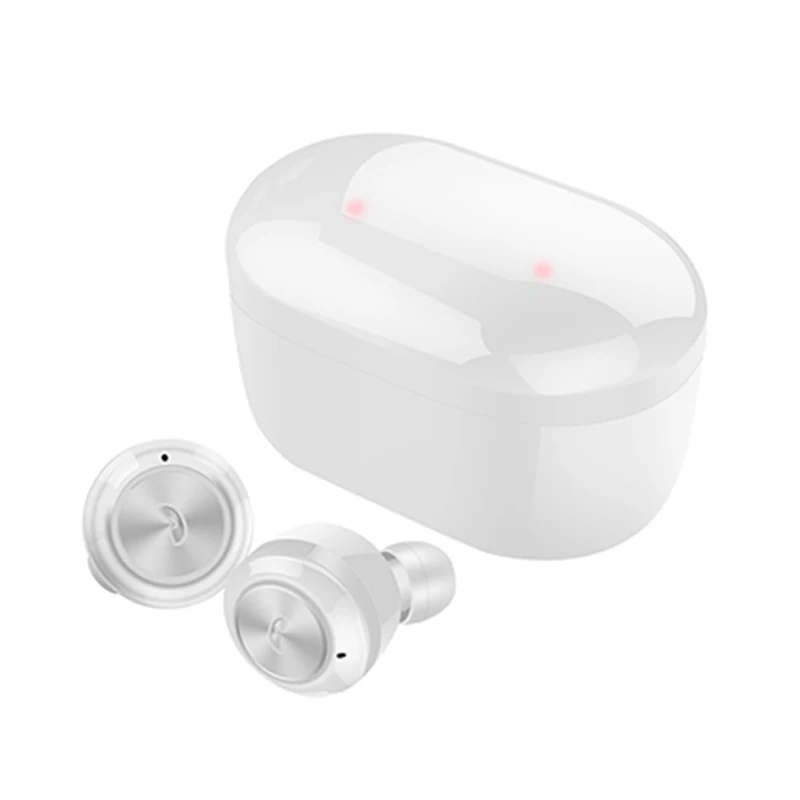 Белый TWS беспроводные Bluetooth наушники с зарядной коробкой бас стерео наушники для Oneplus 7 One Plus 6T 6 5T 5 3 3T 2 1 гарнитура наушник - Цвет: Белый