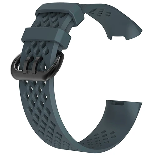 Qingse Odog Черный Сменный силиконовый ремешок для часов Ремешок для Fitbit Charge 3 Спортивные Смарт-часы браслет Высокое качество новое поступление - Цвет: Qingse