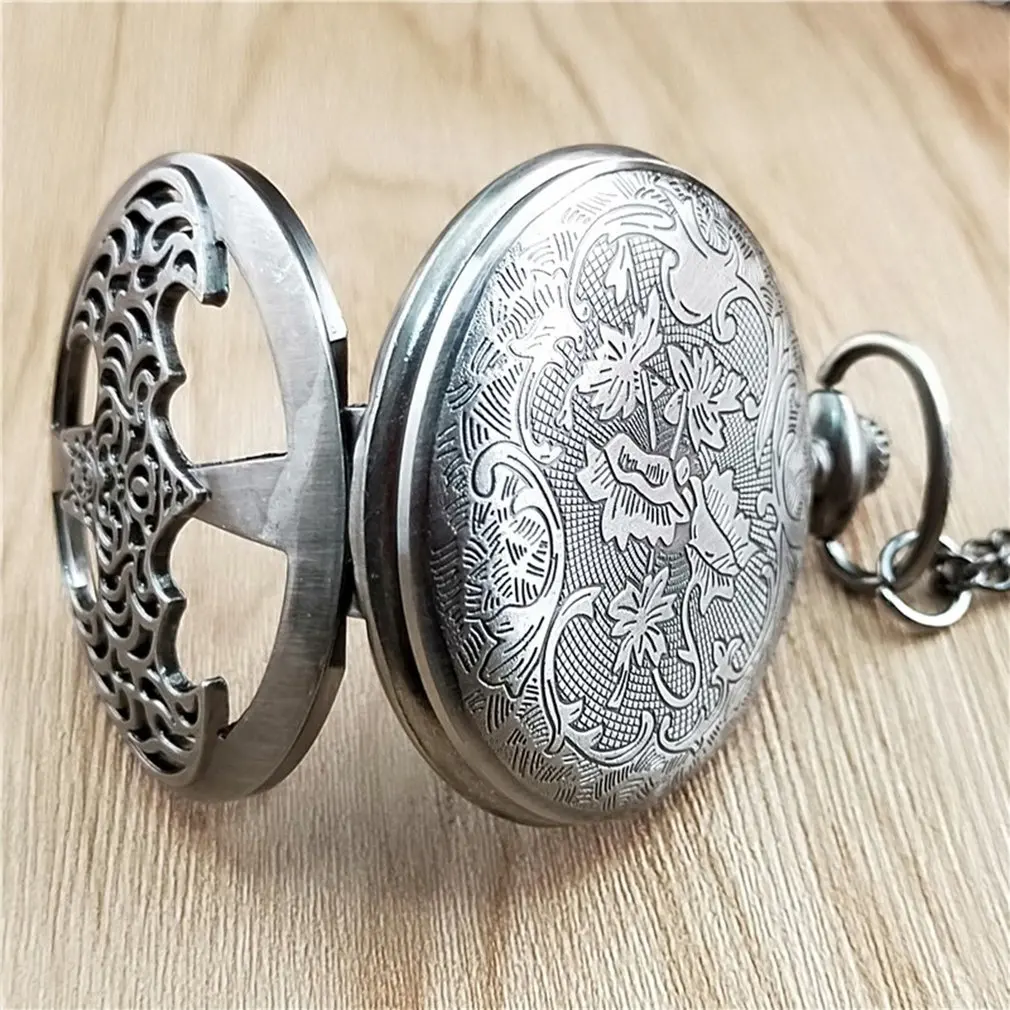 Модные мужские кварцевые карманные часы винтажные с цепочкой в стиле