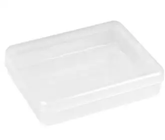 4 цвета маленький пластиковый прозрачный контейнер с крышкой для хранения