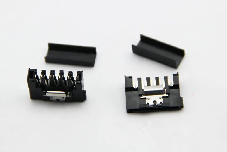 10pcs/lot SATA Pierced Head with Lock-Type Adapter Jack for PC BTC Miner DIY image 2