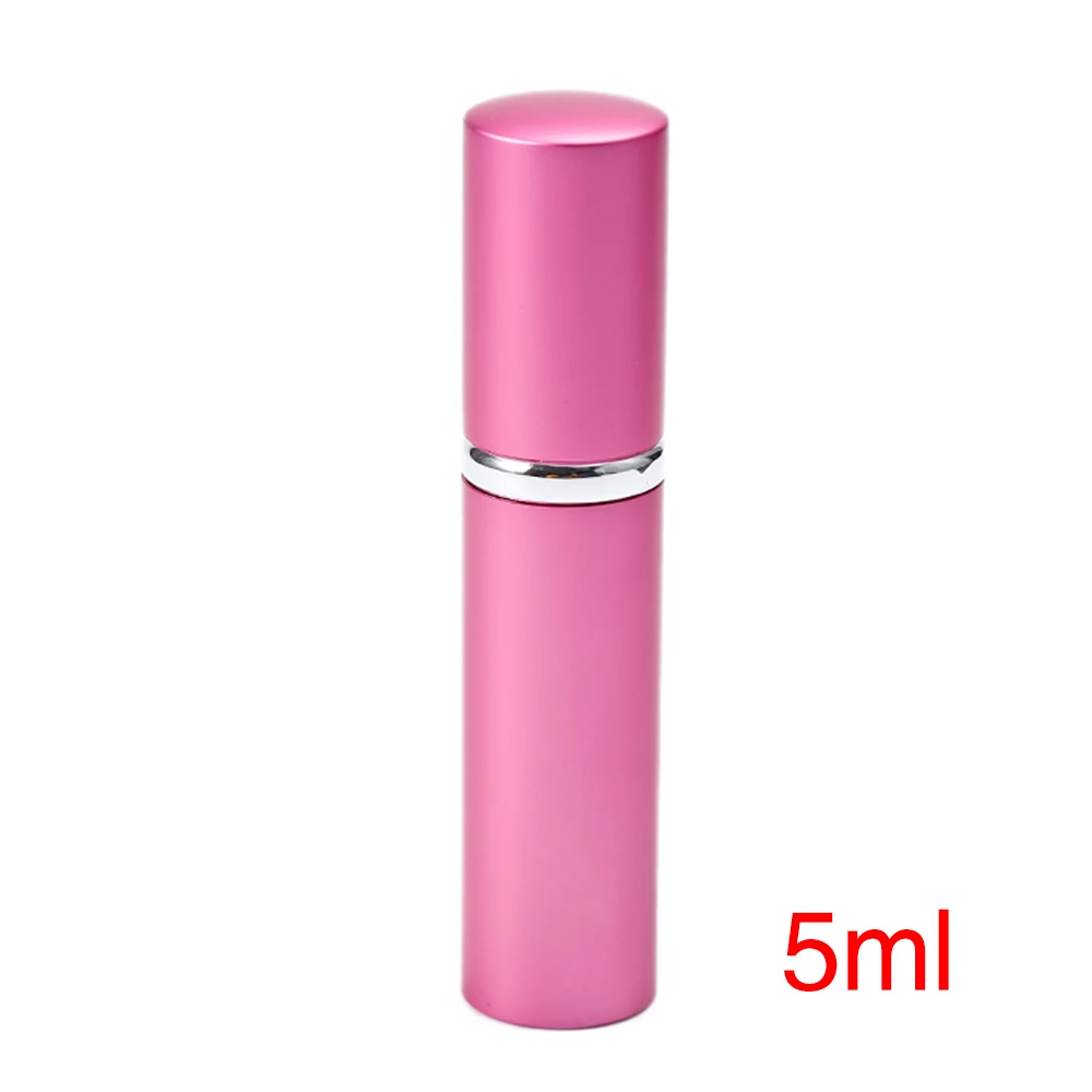 5ml Mini Portable Spray Bottle Perfume Container Refillable Pink Empty Atomizer Cosmetic Makeup Face Lotion Pot Travel use