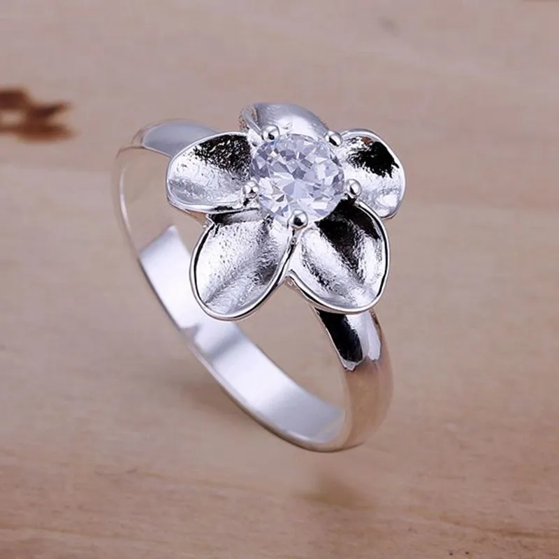 Посеребренная кольцо стерлингового серебра Jewelry Кольцо заводские цены белый