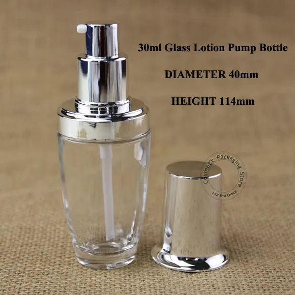 5 шт./лот 30 мл стеклянная бутылка для лосьона смешанные цвета г пустая Женская