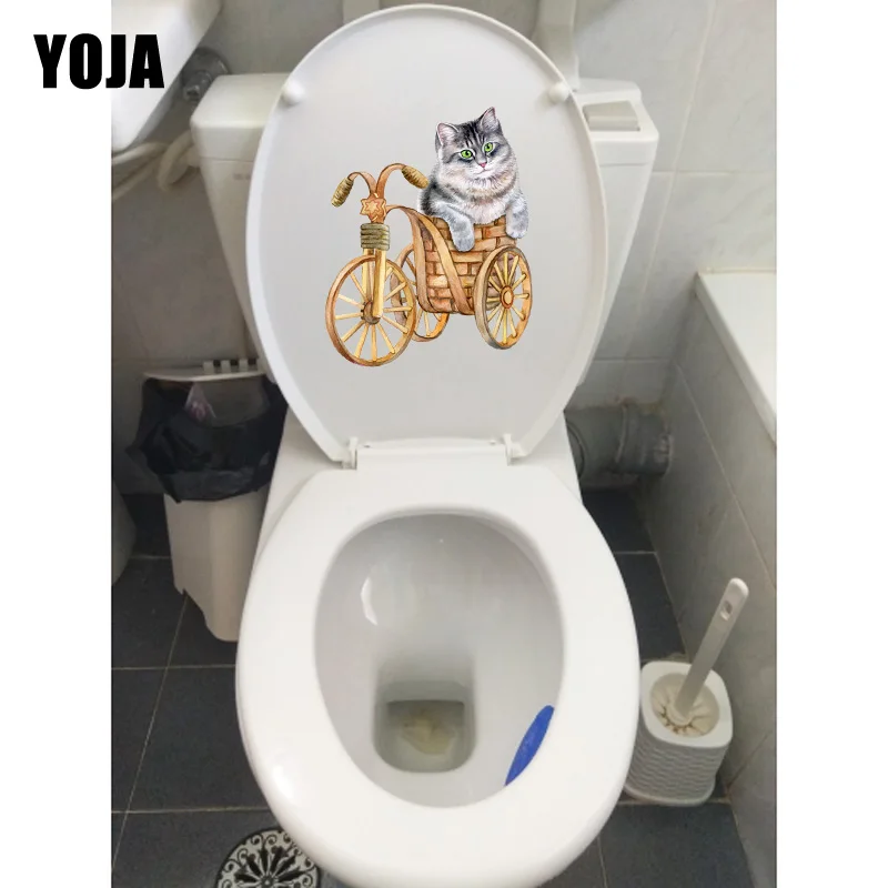 YOJA 15 5*19 2 см креативные настенные наклейки с изображением кота из мультфильма для