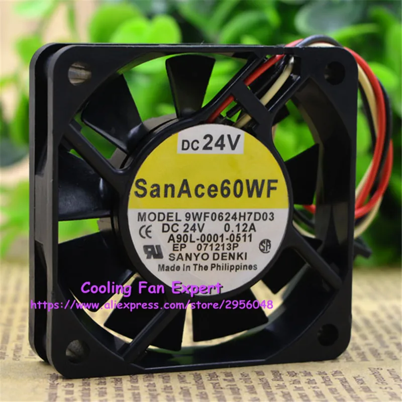 9WF0624H7D03 оборудование специальный вентилятор охлаждения DC 24V 0.12A 6015 6 см 60*60*15 мм 3