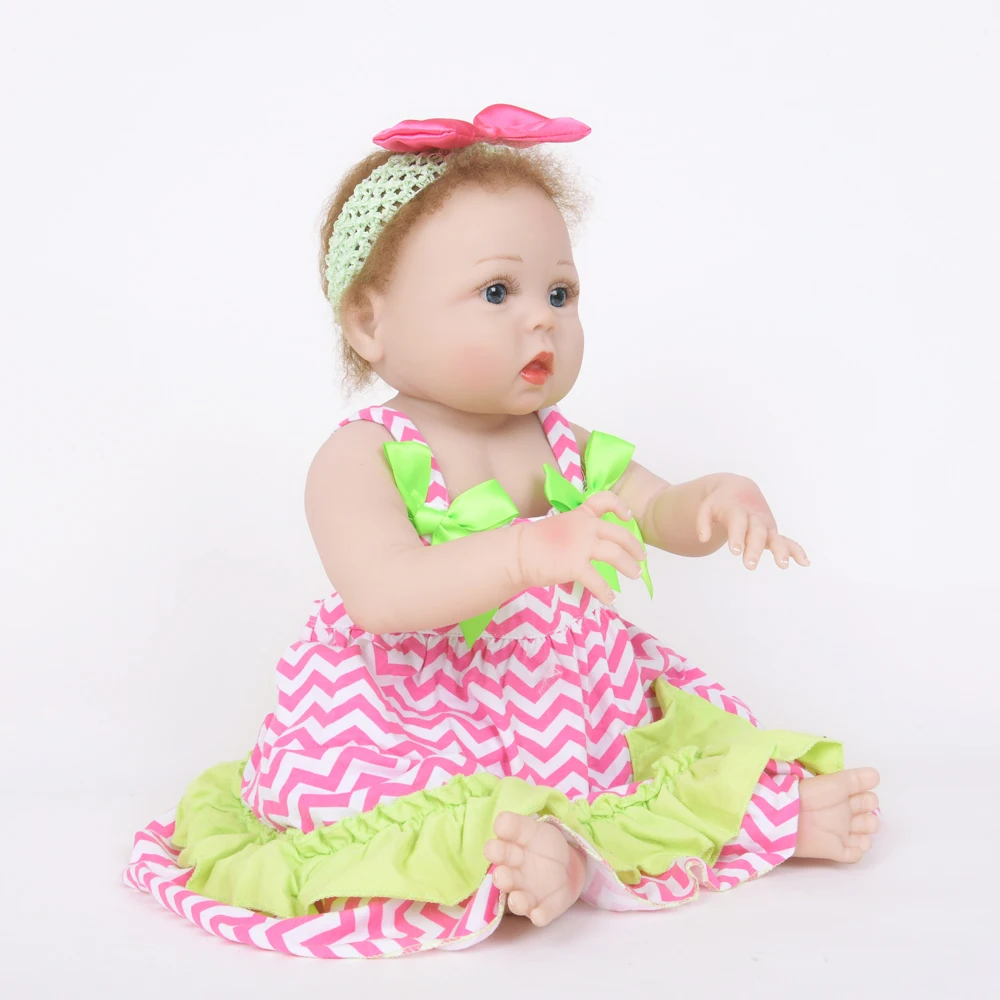 22 &quot55 см куклы Reborn полностью виниловые реалистичные детские DIY Brinquedos Фигурки