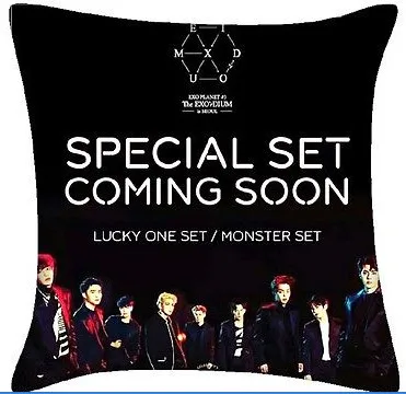 EXO EX'ACT LUCKY ONE Throw Hold Подушка валик наволочка EXO Planet Fans lover индивидуальная Роскошная печать забавная Милая