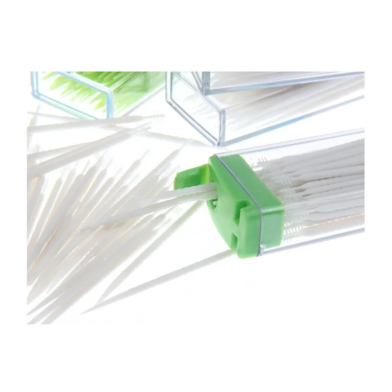 5 Packs Portable Toothpicks Plastic 50 pcs Plus Brush In Clear Case Korean Eco-friendly No Smell Toothpick Free Shipping | Дом и сад