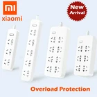 Блок розеток Xiaomi с функцией быстрой зарядки, оригинальный умный Блок розеток для ЕСВеликобританииАвстралии, 2500 Вт, 10 А, 250 В, 3, 5, 6, 8