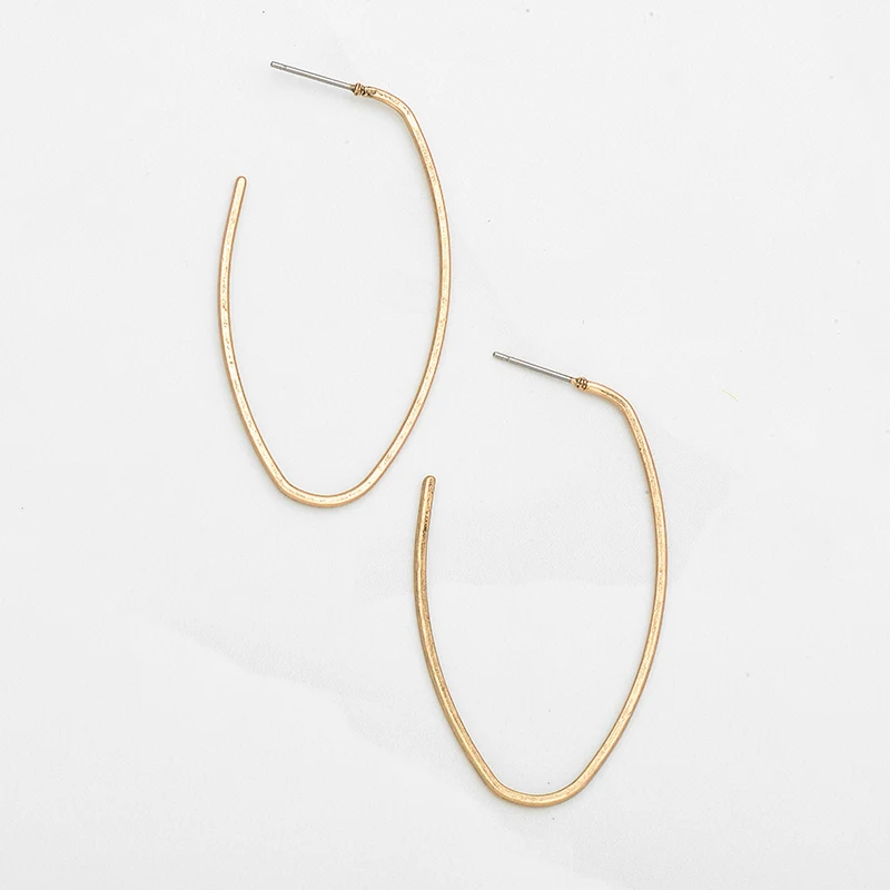 Женские Новые простые из цинкового сплава с геометрическим рисунком висячие