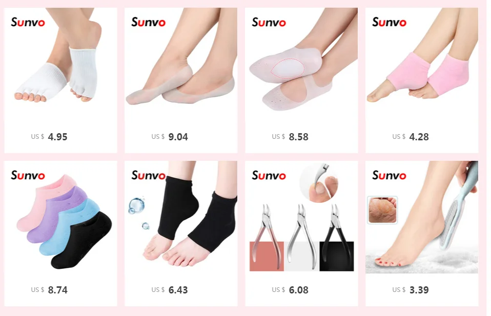 Sunvo Plantar Fasciitis носки для Ахилла тендонита мозоли Шпоры трещины боли пяточная подушка для мужчин и женщин вставка Прямая поставка