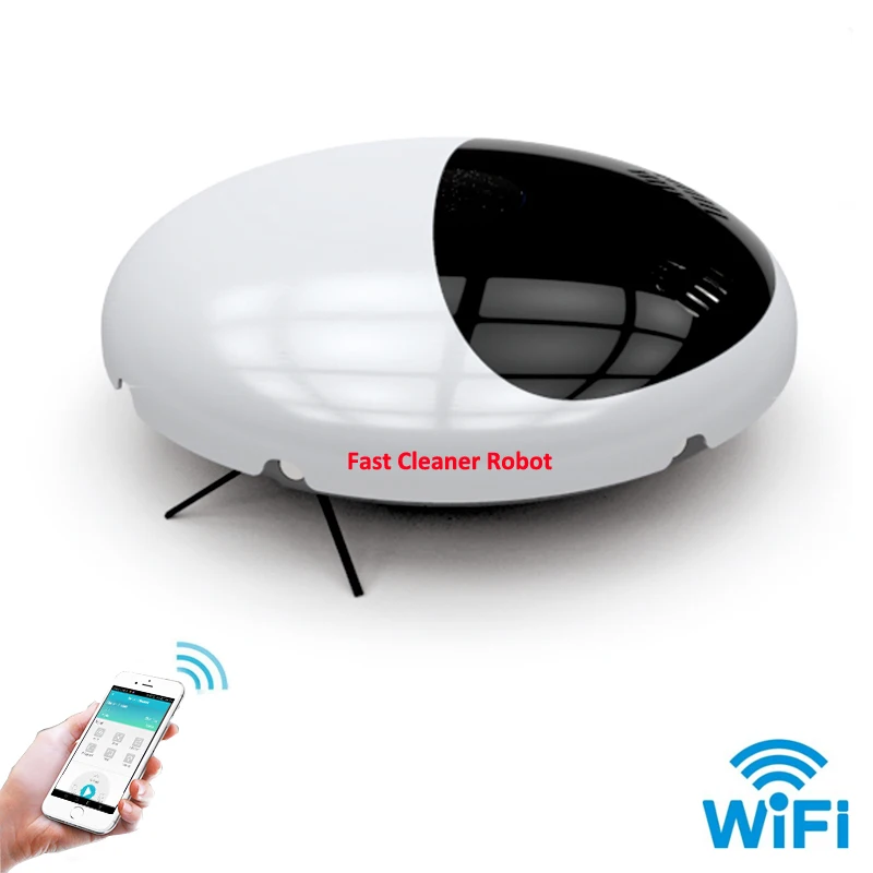 Смартфон WIFI приложение управление музыкой Вакуумная очистка робот Aspiradora с