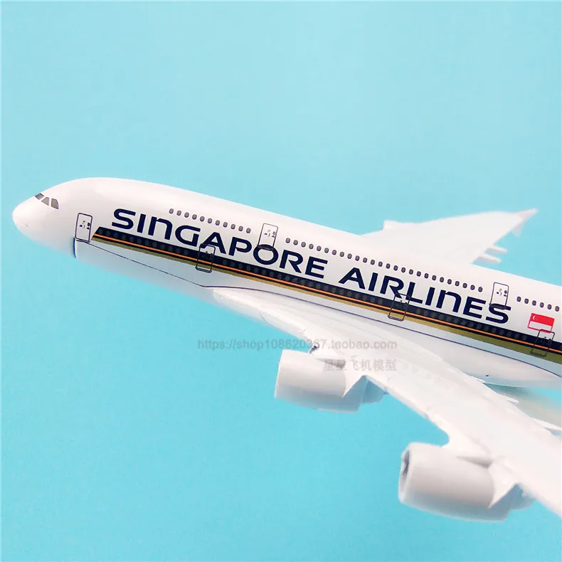 16 см Сингапур A380 самолетом модель 9V SKA Аэробус авиакомпаний дыхательные пути
