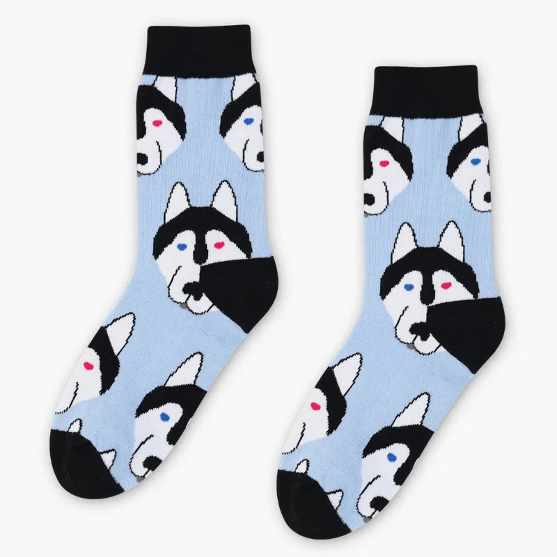 

Casual Men's Socks 2019 Hot New Socks Fashion Design Striped Colorful Animal Cartoon Socks Kawaii Cute Men and Women Cotton Sock