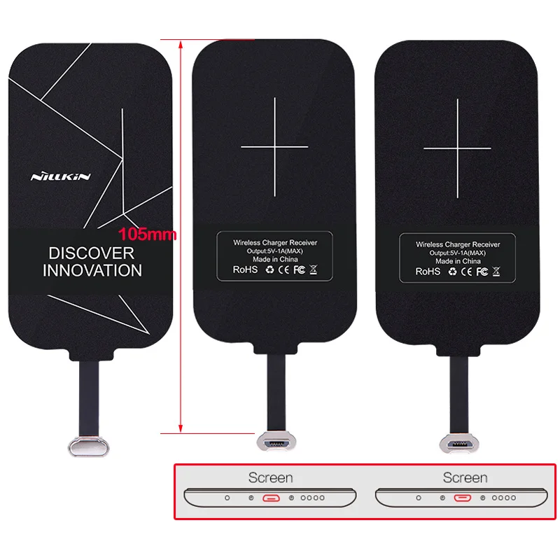 Nillkin Мини Qi Быстрое беспроводное зарядное устройство+ микро USB приемник адаптер беспроводной зарядки для Xiaomi Redmi Note 5 Pro/Note 6 Pro