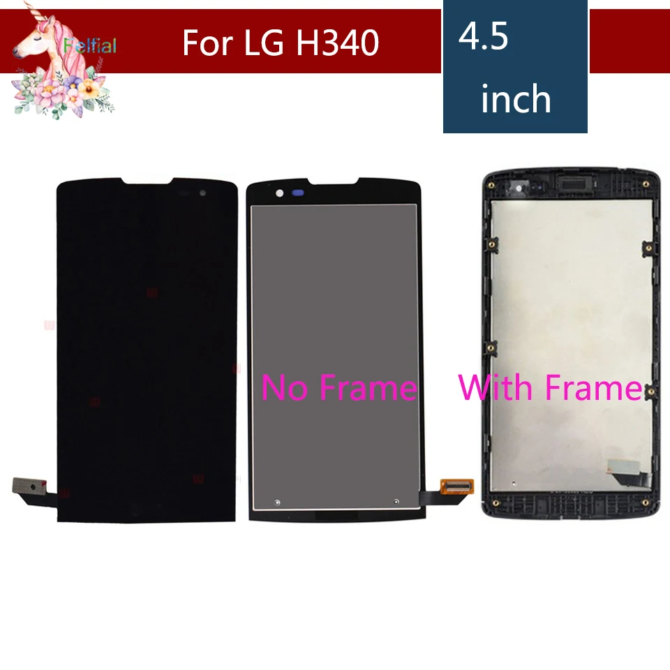 ЖК-дисплей 4 5 дюйма для LG Leon H340 H320 H324 H340N H326 MS345 C50 кодирующий преобразователь