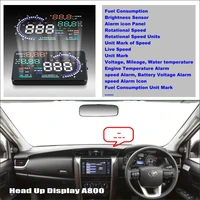 car hud head up display for toyota fortunersw4innovahilux 2009 2018 accessories windshield screen safe driving projecto