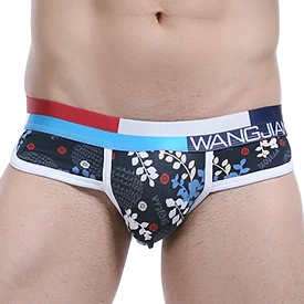 WJ Мужское нижнее белье мужские трусы ropa interior hombre calzoncillos marcas сексуальное мужское