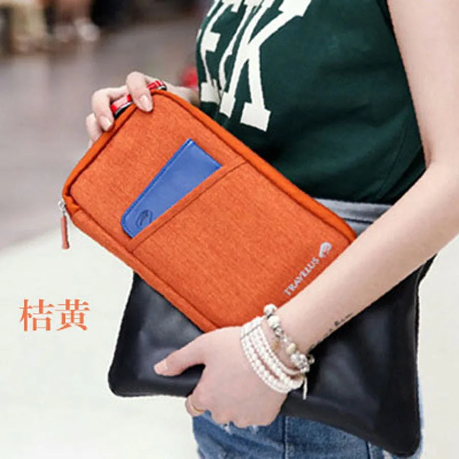 Дорожный набор 6 цветов нейлоновый фирменный держатель для паспорта органайзер