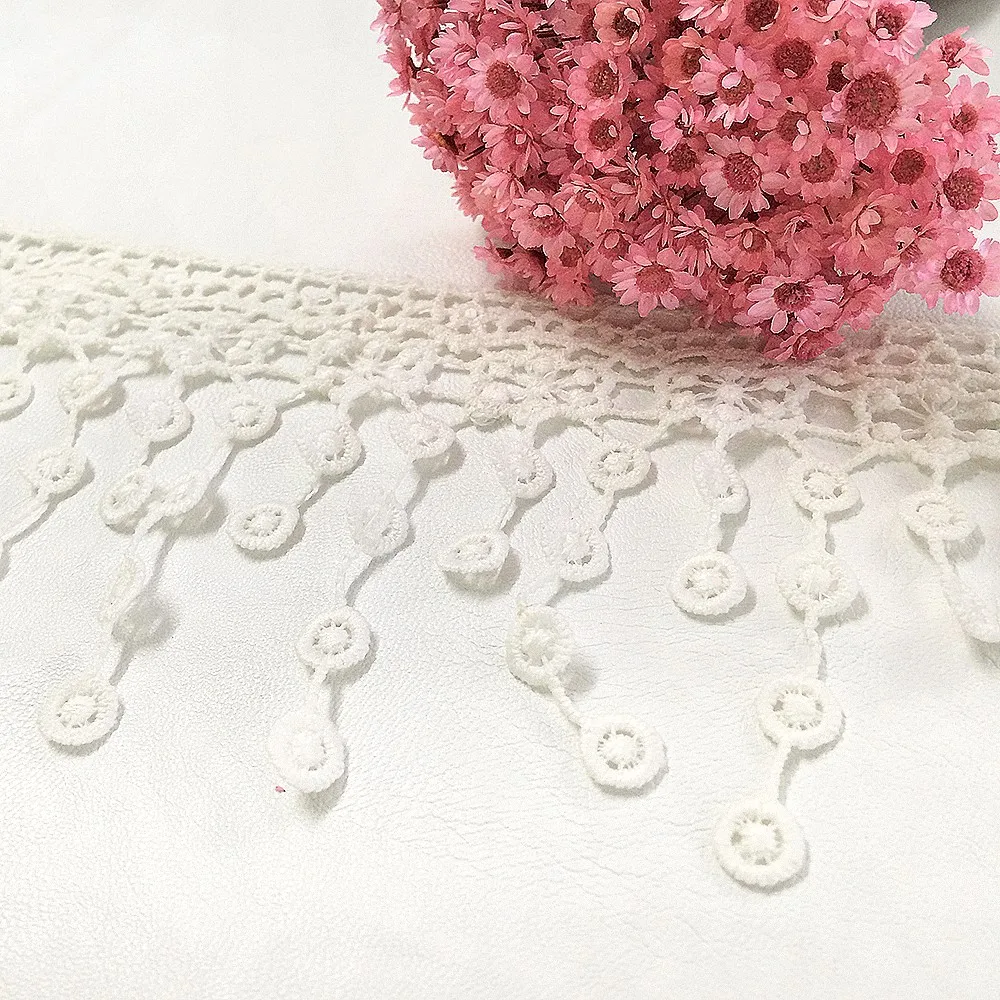 Новое поступление 200 ярдов/Лот белая кисточка из полиэстера 10 см висячая бахрома