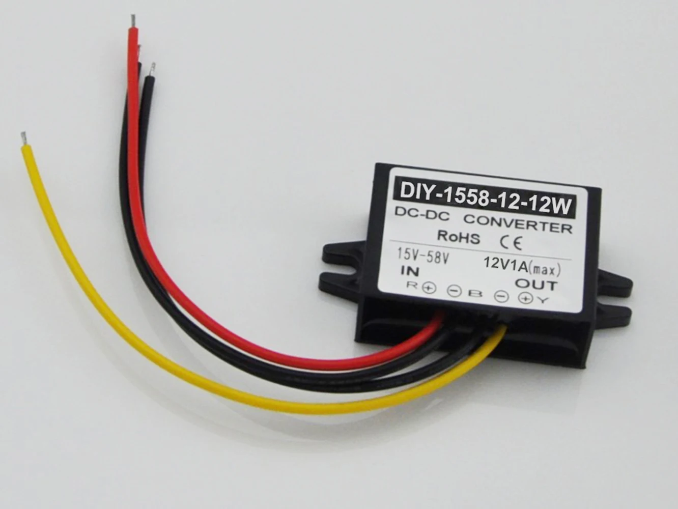 DC 24V 36V 48V(15 V-58 V) до 12V 3A 36 Вт DC-DC преобразователь модуль ldo понижающего модуля автомобиля - Цвет: Output 1A MAX