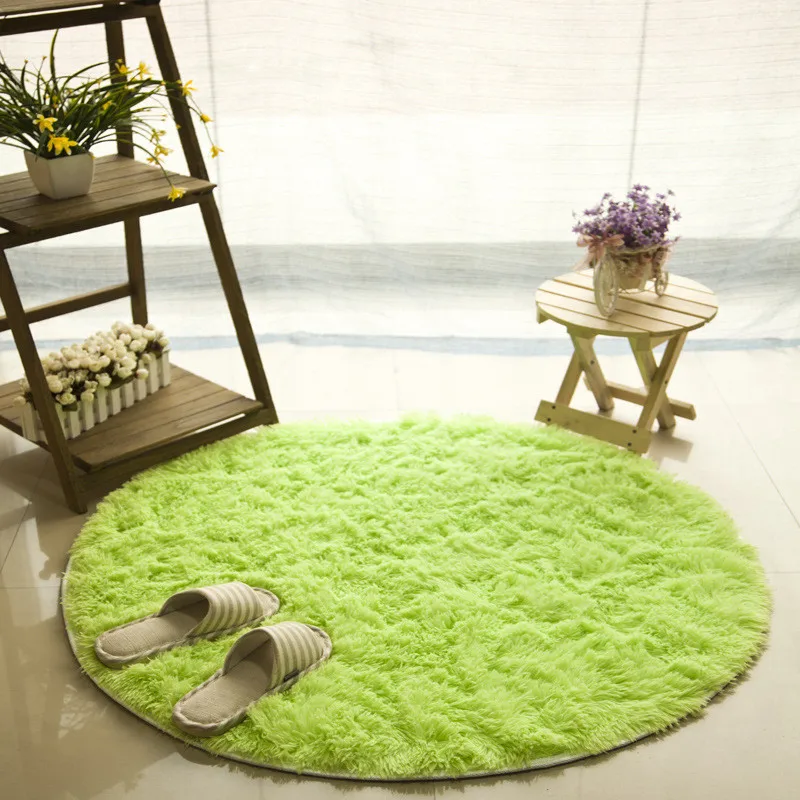 Anti-slip Big Round Floor Carpets For Living Room Bathroom Circle Mat Rug Home textile Soft carpet 80cm 100cm 120cm | Дом и сад
