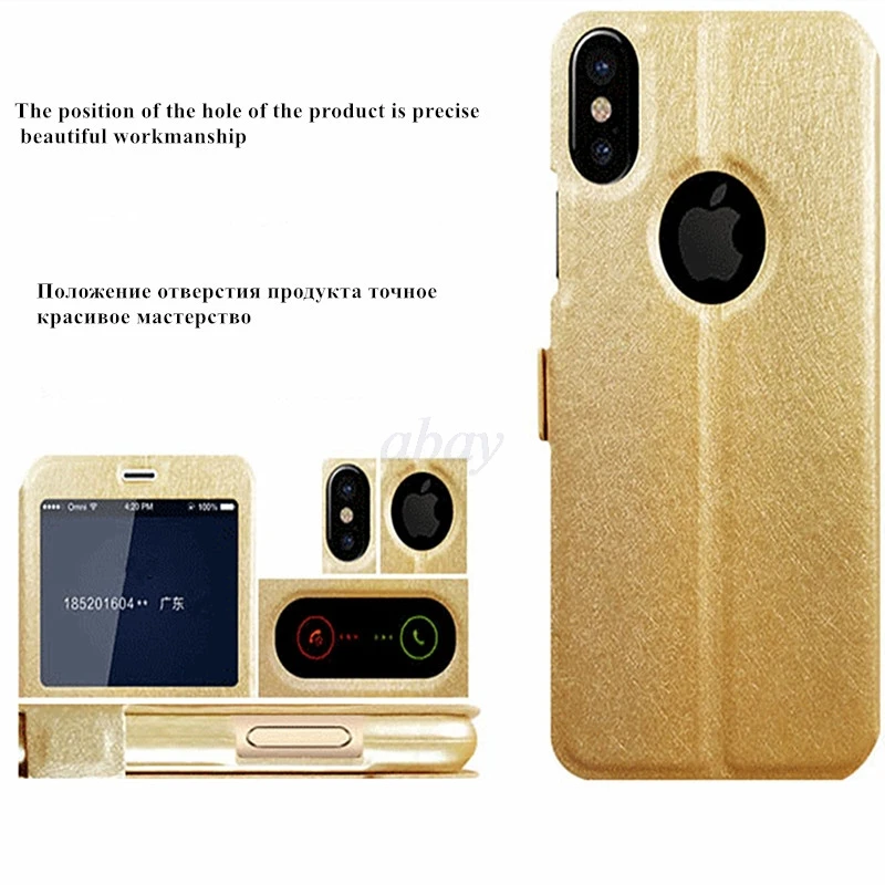 Кожаный флип-чехол для samsung galaxy S9 S8 S10 Plus Note 8 9 S7 край A5 A6 A7 A8 J8 J7 J5 J3 J4 с передним двойным чехол с окошком для экрана крышка