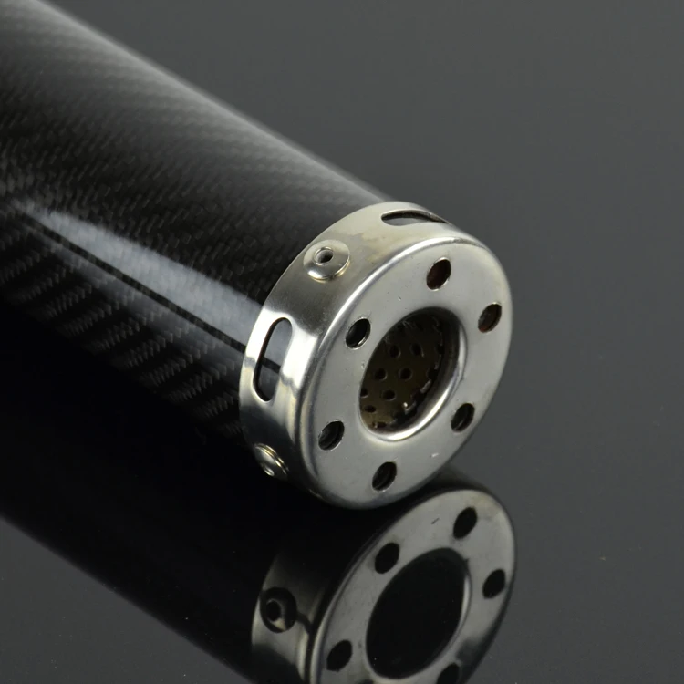 Глушитель выхлопной трубы для мотоцикла из алюминия и углеродного волокна 22 мм