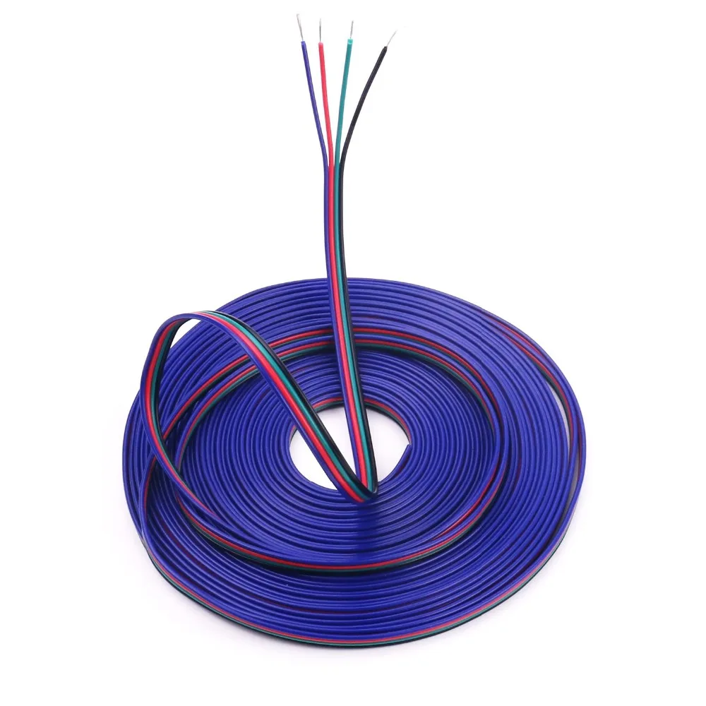 4 контакта канала 10 м 50 20 100 RGB разъем для светодиодной ленты 5050/3528 светильник
