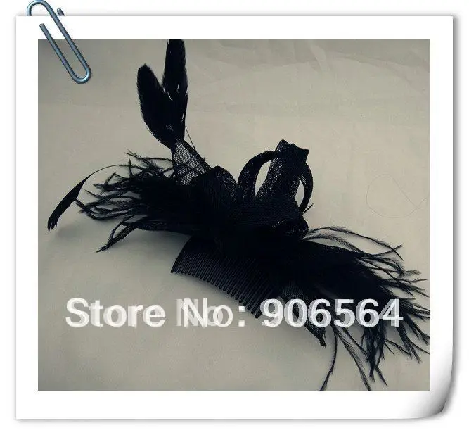 

Elegant women sinamay fascinator hats wedding fashion headwear headbands ladies feather hair accessories millinery headpieces