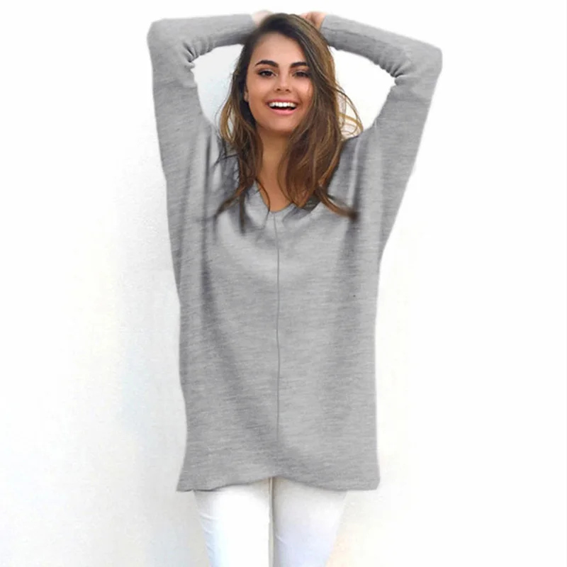 Z &amp koze Для женщин вязаный свитер 2017 Повседневное Лоос Пуловеры для Топы