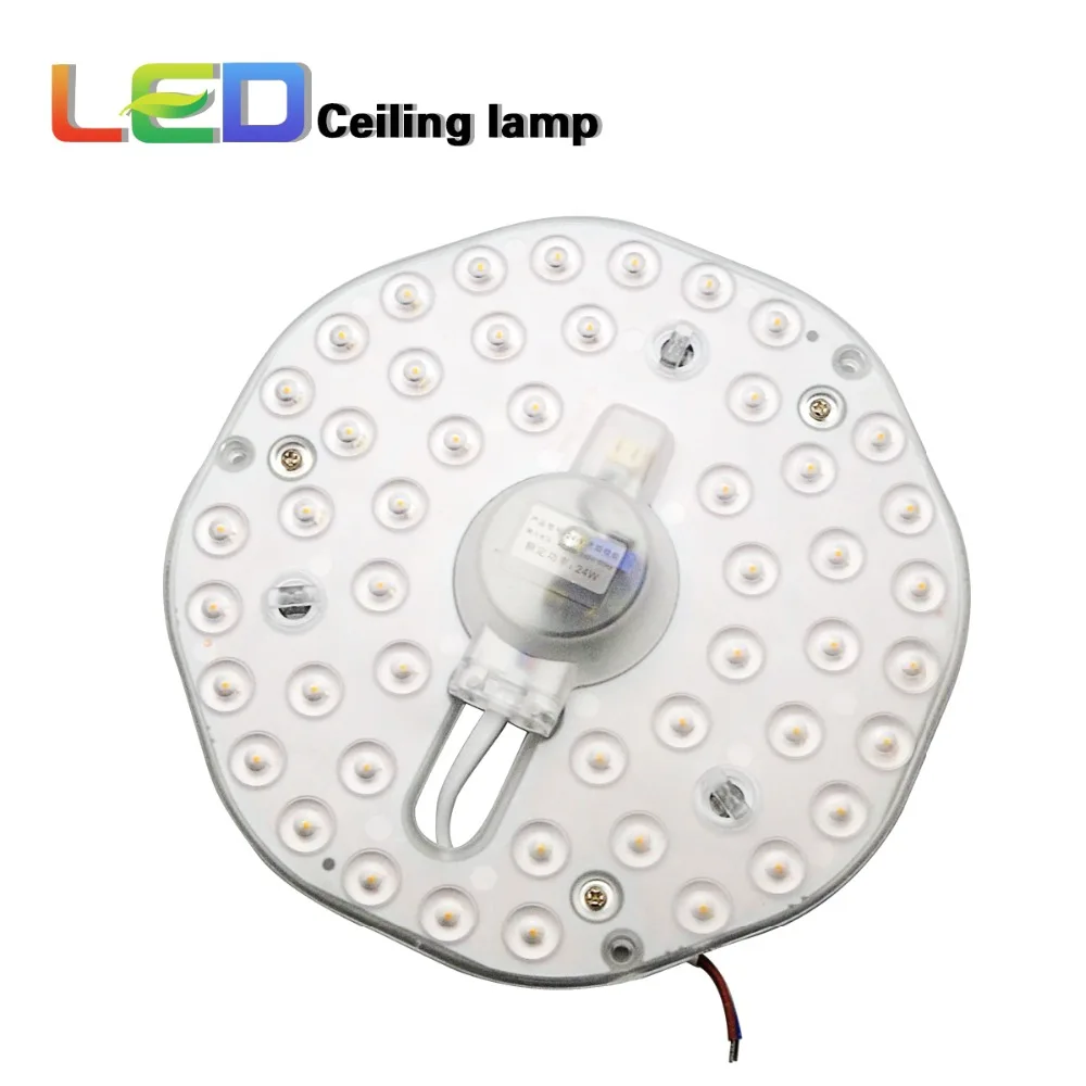 Светодиодная потолочная лампа 220 В 2835 SMD 24 32 48 светодиодов 12 Вт 18 со встроенным IC