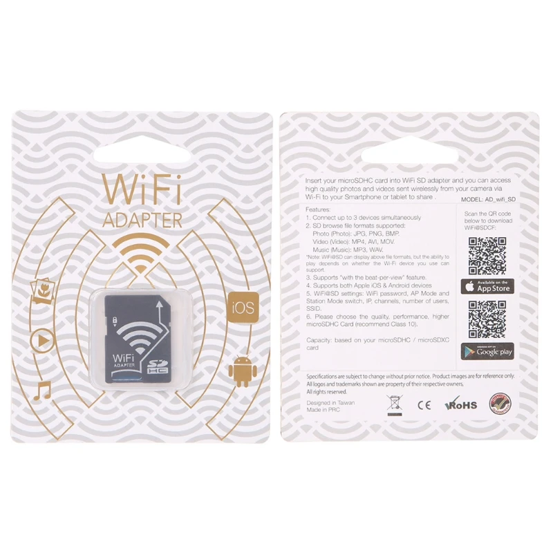 Новый адаптер Micro SD TF на карту Wifi для камеры Фото беспроводной телефона планшета