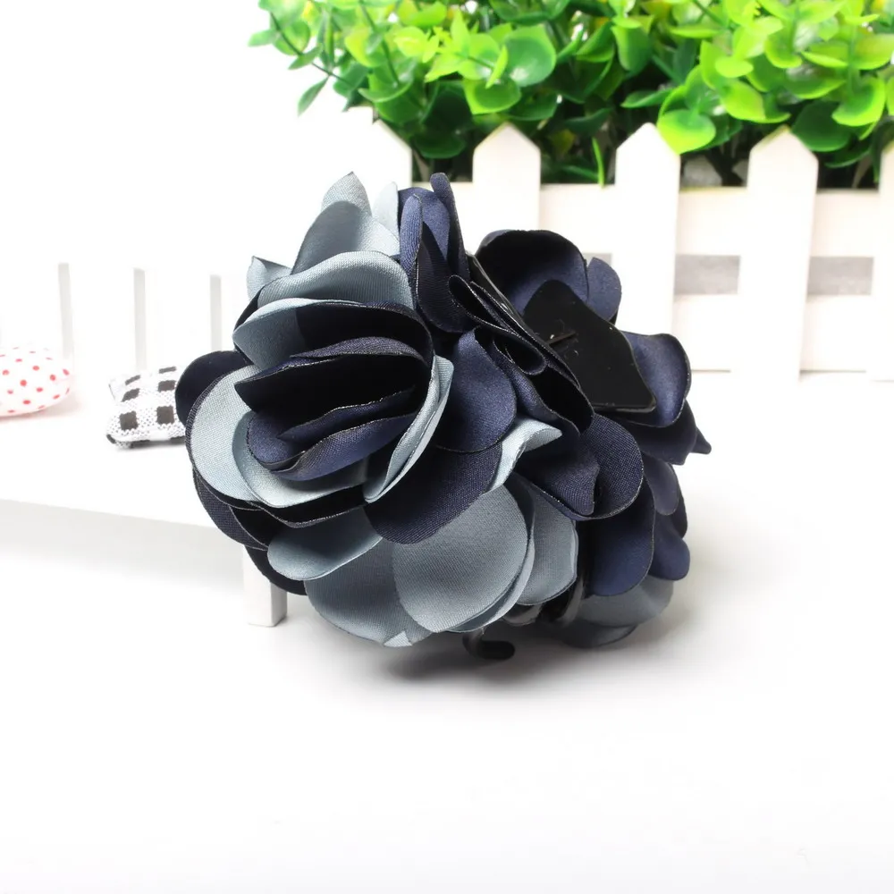 Заколка для волос двухцветная с цветами 8 см|hair claws for women|hair clawhair clip barrette |