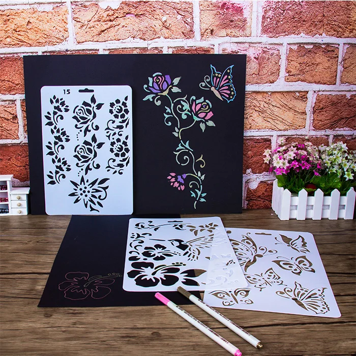 Полый рисунок различных форм реквизит для детского декора инструменты рисования