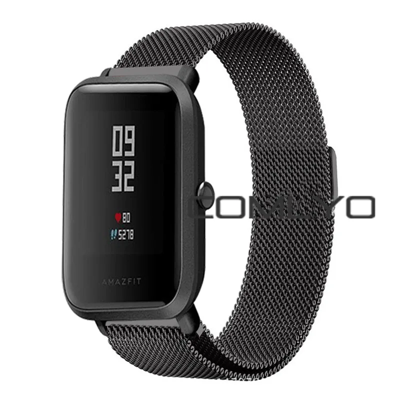 8В1 для оригинальных Xiaomi Huami Amazfit Bip Bit ремешок стальной ремешок Смарт-часы браслет сердечного ритма+ amazfit bit защита экрана