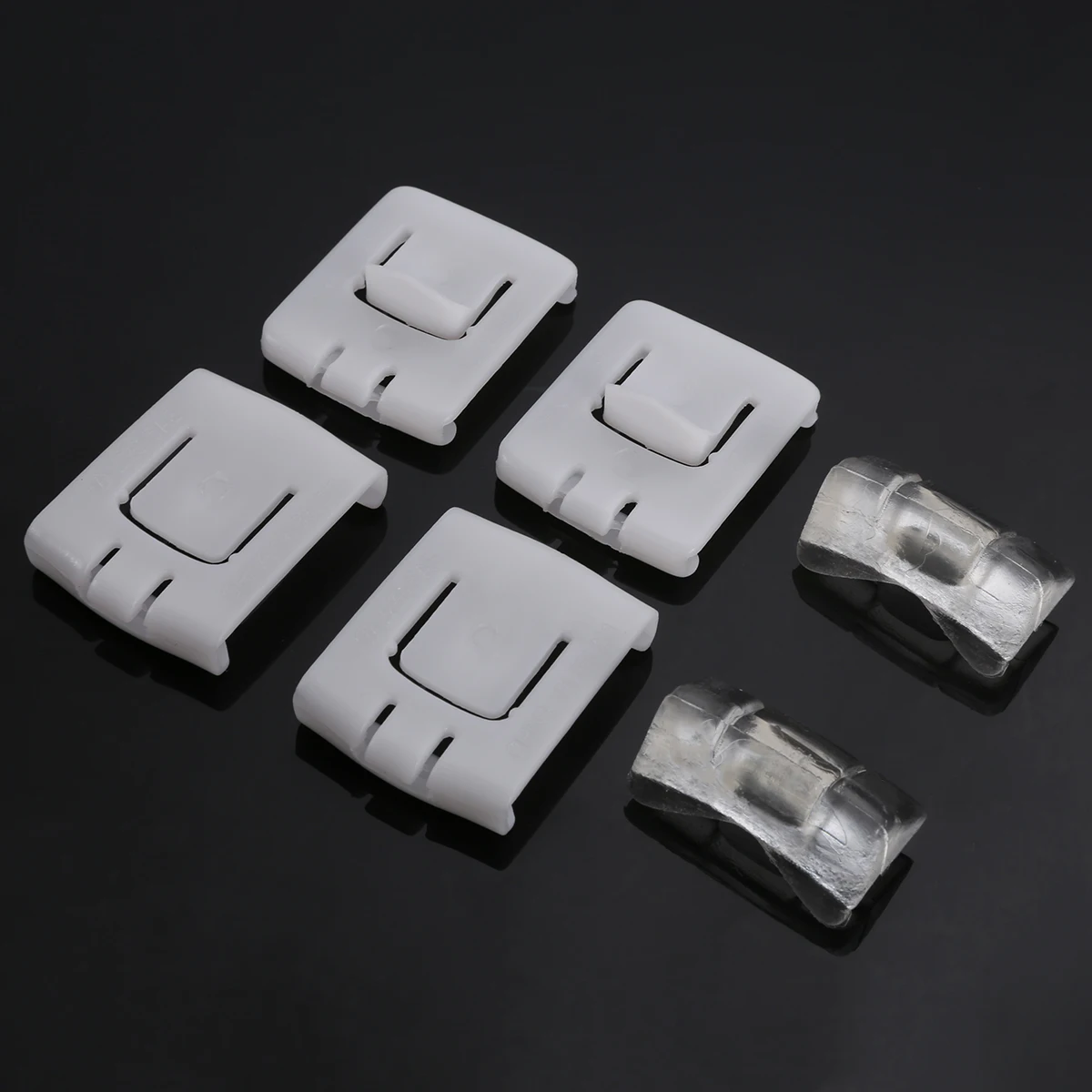 Комплект из 2 предметов 6 шт. белый авто сиденья Железнодорожный зажим бегунка