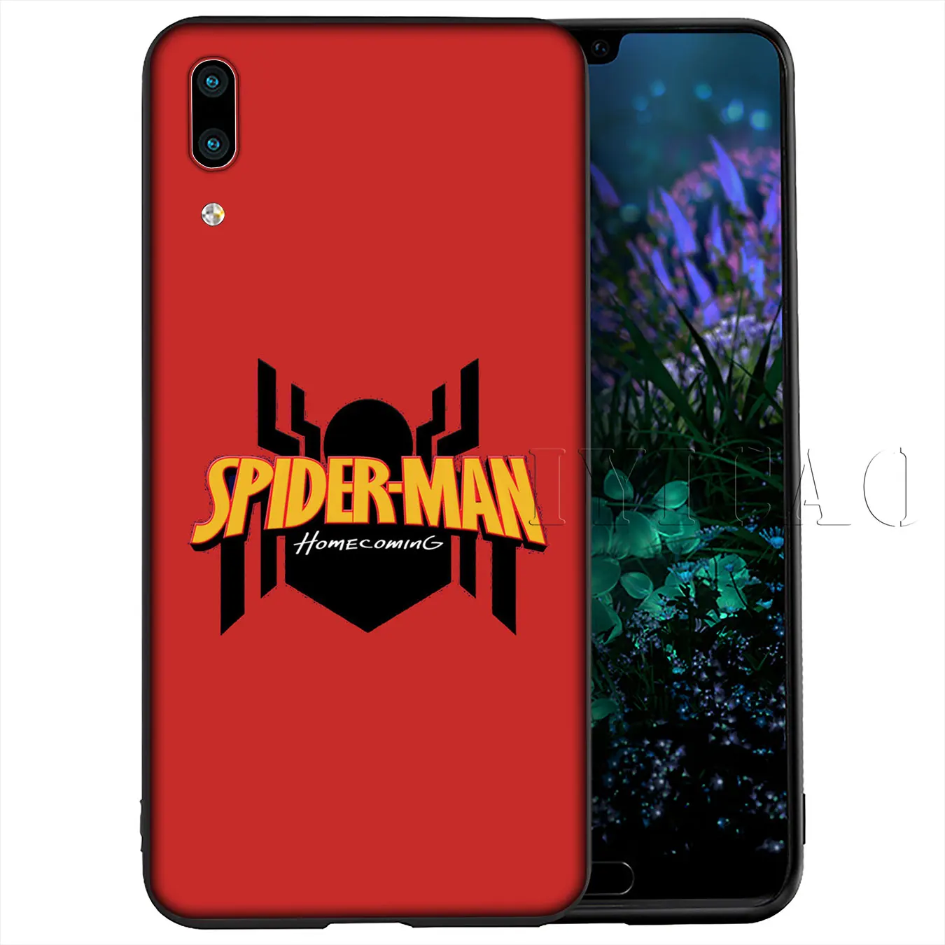 Мягкий чехол для телефона IYICAO Marvel том Холланд Человек-паук Huawei Y9 Y7 Y6 Prime 2019 Honor 20 8C 8X