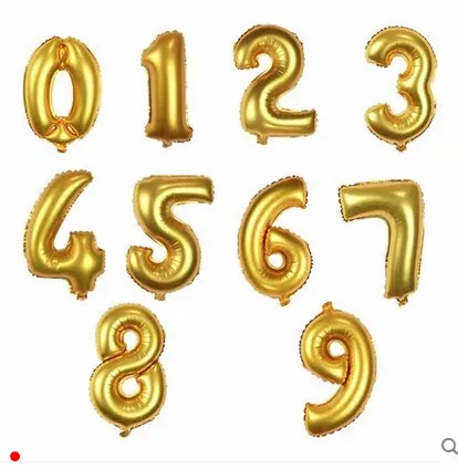 Lucia crafts приблизительно 42 см золото/серебро несколько цифр варианты шары на день рождения Украшенные детские надувные игрушки 1 шт./лот H0609