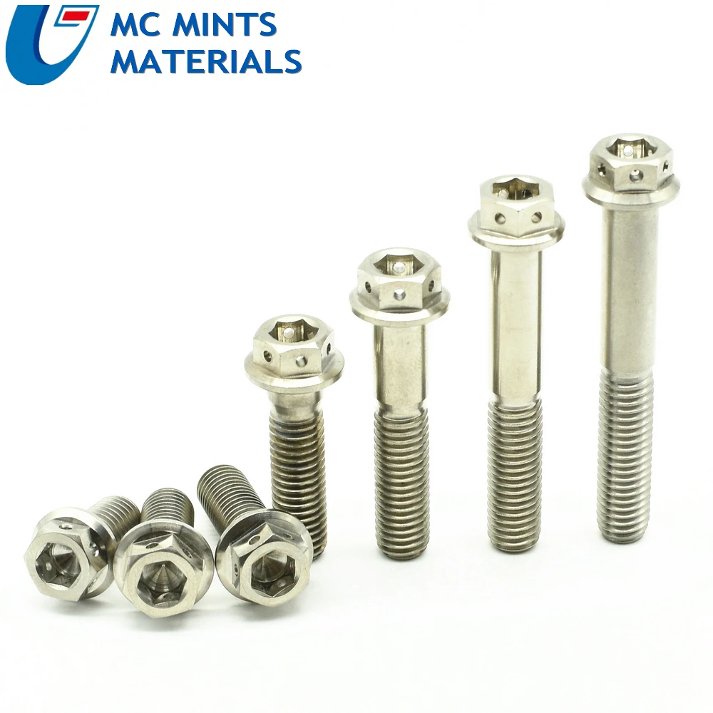 Титановый болт для мотоцикла модификация тормозных суппортов M8 x20 40mm DIY Ti болты