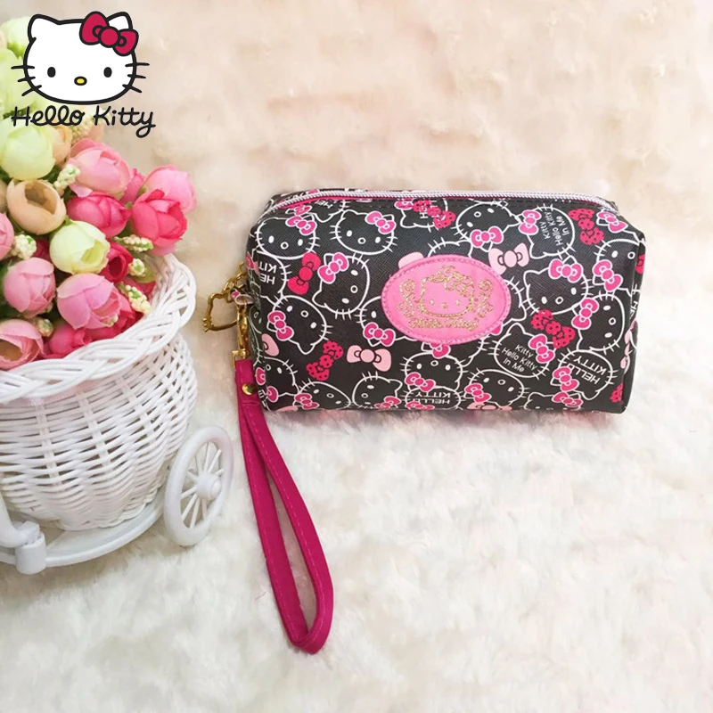 Hello Kitty милый мультяшный кошелек hellokitty косметическая сумка для путешествий