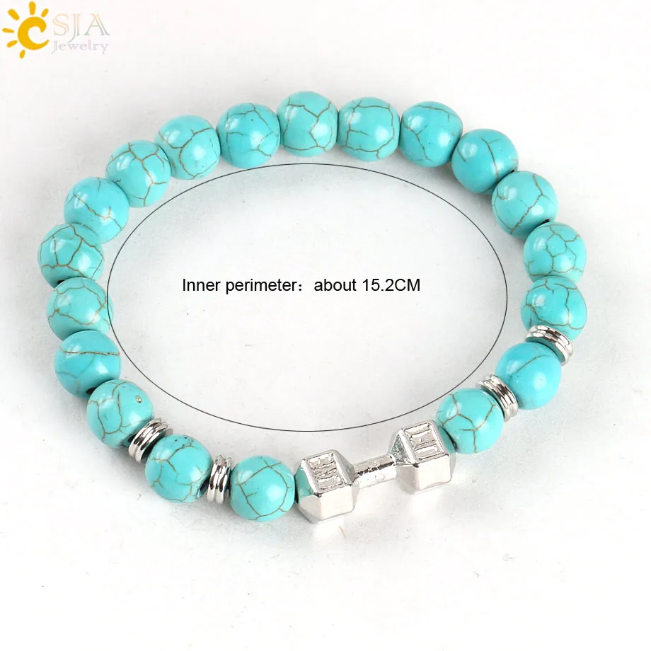 Высококачественный европейский браслет CSJA сплав гантеля штанга старинный