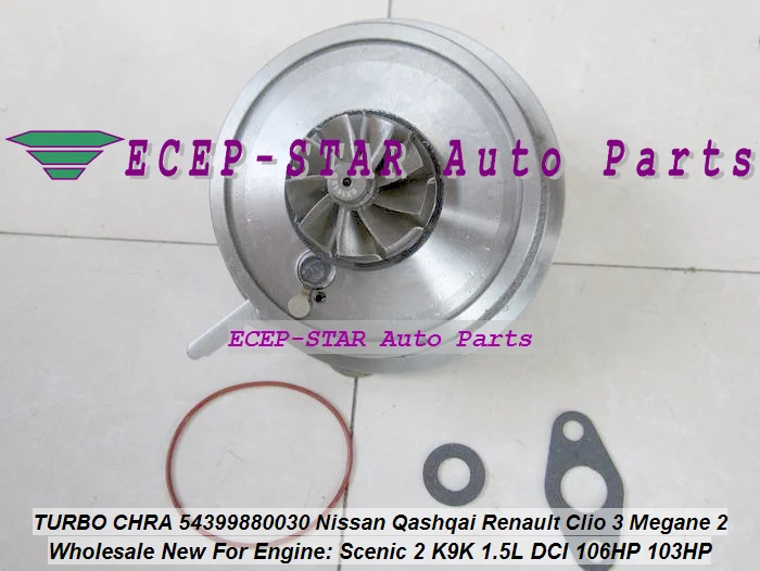 Бесплатная доставка турбокартридж CHRA BV39 54399880030 54399700030 для Renault Modus Clio III Megane II Scenic