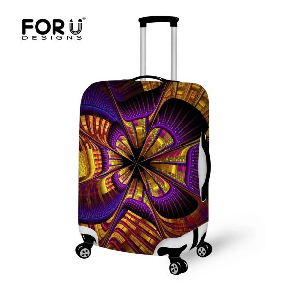FORUDESIGNS чемодан на молнии Эластичный чемодан защитный Пылезащитный Чехол до 1" 20" 2" 24" 2" 28" 3" 32" чемодан - Цвет: D0924