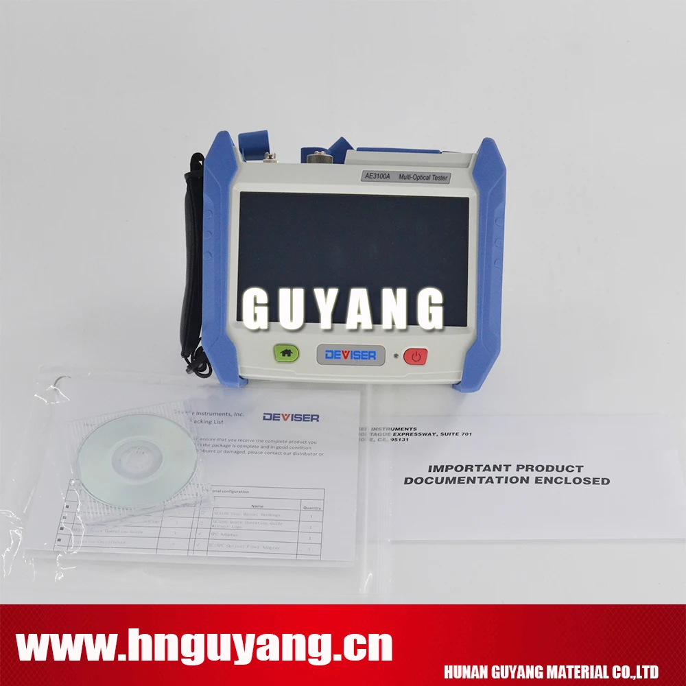 Deviser AE3100A SM OTDR 1310/1550nm, поддержка VFL, измеритель мощности, источник света, волоконный пропуск